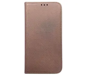 NoName SMART Magnet Book Hülle für Motorola Edge 50 Pro, Roségold / Klapphülle / Magnetverschluss