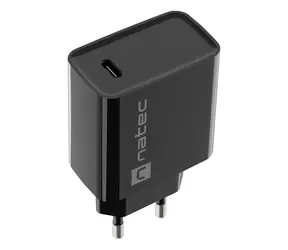 Natec Ribera schwarz / Ladegerät / 1x USB-C / 20 W / PD 3.0