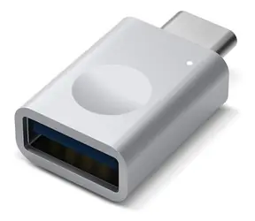 Elago Mini silber / Netzteil / USB-C - USB 3.0 / Aluminiumgehäuse / LED-Anzeige