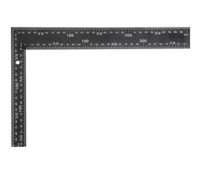 Vorel Tischlerwinkel 400 x 600 mm schwarz / Quadrat