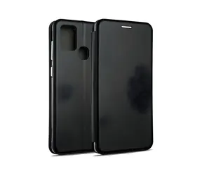 Beline Magnetische Klapphülle für Samsung Galaxy A21s (SM-A217), schwarz / Hülle / Buchhülle / Magnetverschluss