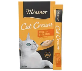 Miamor Multivitamincreme für Katzen / Ergänzungsfuttermittel / 6 × 15 g