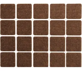 Vorel Selbstklebende Möbelgleiter 20 x 20 mm, 20 Stück / Möbelgleiter / selbstklebend