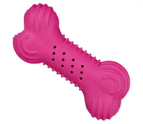 TRIXIE Kauknochen-Spielzeug 11 cm / Für Hunde / Naturkautschuk / Knistergeräusch