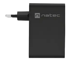 Natec Ribera GaN NUC-2234 schwarz / Netzteil / 100 W / GaN / 3x USB-C / 1x USB-A / PD 3.0 / QC 3.0