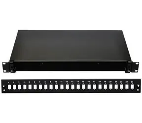 Optix 19" Optikträger 24xSC schwarz / Optikträger / Verriegelung mit Kunststoffclip