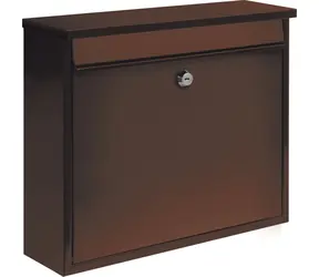 Vorel Briefkasten 310x360x100 mm braun / Briefkasten / Stahlblech 0,6 mm / 2 Schlüssel