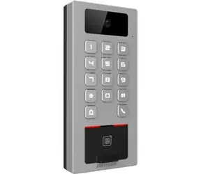 HIKVISION IP-Video-Türsprechanlage mit Mifare und Fingerabdrucksensor / Video-Türsprechanlage / IP65, IK09 / 2-MP-Kamera