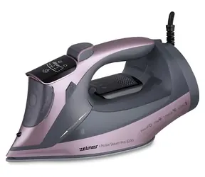 Zelmer ZIR4900 PrimeSteam Dampfbügeleisen, lila-grau, 3200 W, Keramikoberfläche, Dampfstoß 270 g/min