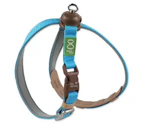DOG FANTASY LED-Geschirr, 8 Zoll (ca. 2,4 m), wiederaufladbar, Größe S/M (90 cm) / 3 Beleuchtungsmodi / USB-Aufladung