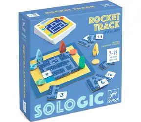 DJECO Logikspiel Sologic - Weltraumumlaufbahn / Logikspiel / Dominosteine / Karten mit steigendem Schwierigkeitsgrad