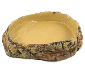 Repti Planet Terrariumschale Beige / Schale / Kunstharz / 26,5 × 22,5 × 6 cm