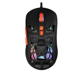 Baracuda Seal schwarz / Gaming-Maus / Optischer Sensor / 12800 DPI / RGB-Beleuchtung / 7 Tasten / USB