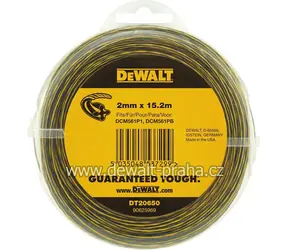 DeWalt Ersatzfaden für Rasentrimmer / Stärke 2 mm / Länge 15,2 m