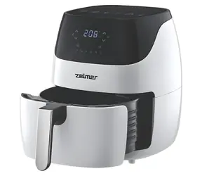 Zelmer ZAF5501W weiß / Heißluftfritteuse / 1500 W / 5 l / 8 Programme
