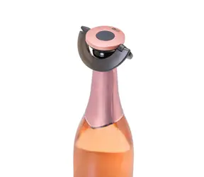 AdHoc GUSTO schwarz-rosa Champagnerverschluss / Kunststoff/Silikon / 8,2 x 1,7 cm