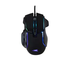 Baracuda PIRANHA schwarz / Gaming-Maus / Optisch / 7D / 7200 dpi / RGB / 1,5 m / USB