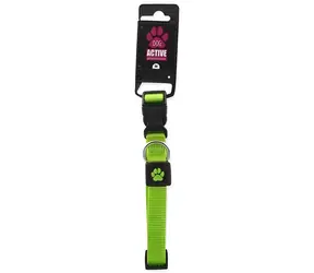 Active Dog Premium M hellgrün / Halsband / 34-49 cm / Nylon, verstellbar