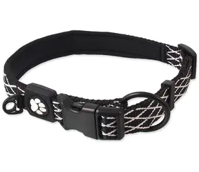 Aktives Hundehalsband Mystic S schwarz / Halsband für Hunde / 1,5 x 39-44 cm