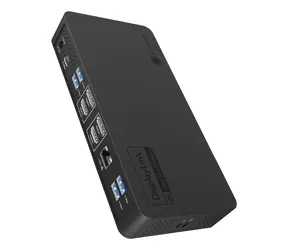 Icy Box Heart Dock 2255 schwarz / Dockingstation / USB-C / 2x HDMI / 2x DP / RJ-45 / 96 W PD