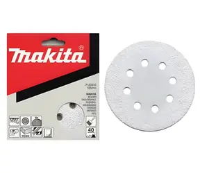 Makita P-33370 / Schleifpapier K100 / Durchmesser 125 mm / 8 Löcher / 10 Stück