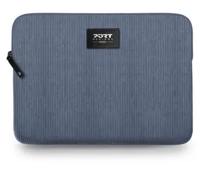PORT DESIGNS Milano II Eco Sleeve blau / MacBook Neo Hülle / 13/14" / Cord / Eco