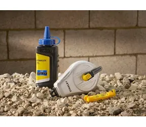 Stanley STHT47111-0 / Schnurset / Aluminium / blaue Kreide / Wasserwaage
