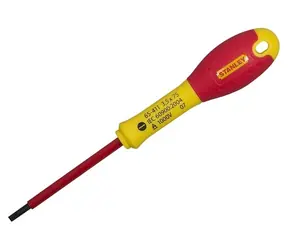 Stanley 65-411 VDE Schlitzschraubendreher / Klingenbreite 3,5 mm / Länge 75 mm