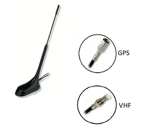 Calearo CAL-7771000 / VHF/GNSS-Autoantenne / Neigung 60° / Kabel 5 m / FME, SMB