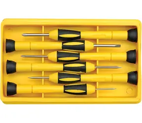 Vorel Uhrmacher-Schraubendreher-Set, 6-teilig, CrV / Schraubendreher-Set / für Feinmechanik / Kunststoffkoffer