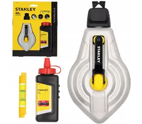 Stanley STHT47612-0 / Anschlusskabel / Aluminium / 30 m / 6:1 / Kreide und Wasserwaage