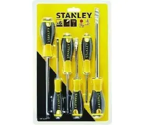Stanley STHT0-60209 Essential / Schraubendreher-Set / 6-teilig / Schlitz, Kreuzschlitz