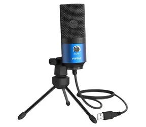FIFINE K669BB blau / Tischmikrofon / Kondensator / Stativ / USB