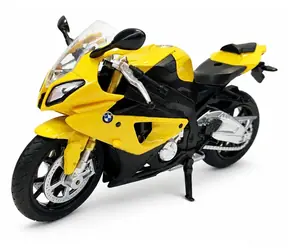 MSZ Motorrad BMW S1000RR gelb / Maßstab 1:12
