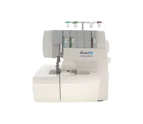 Łucznik Overlock 820D-3 weiß-blau / Overlock-Nähmaschine / 2 Nadeln / 90 W / 1200 U/min