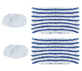 Polti Set aus Tüchern und Frotteebezügen für Vaporetto 3 CLEAN / Dampfmopp-Zubehör / Mikrofaser / 4-teilig