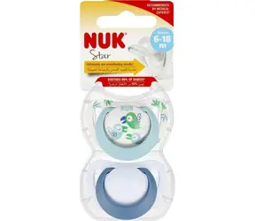 NUK USP STAR / Schnuller / 2 Stück / 6-18 Monate