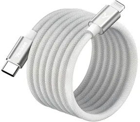 YENKEE YCU MAGNETIC 01 weiß / USB-C/Lightning-Kabel / MFi / 1,5 m / 480 Mbit/s