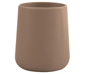 MSV MAONIE Zahnbürstenbecher matt Cappuccino / Keramik