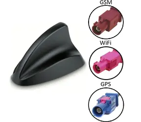 Calearo Shark2 schwarz / Antenne / GSM, UMTS, LTE, WLAN, GNSS / FAKRA