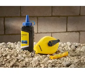 Stanley STHT47113-0 / Schnurset / 30 m / blaue Kreide / Wasserwaage