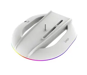 iPega P5S035SA weiß / Vertikaler Standfuß / RGB / 2x USB-A / PS5 Slim / PS5 Pro