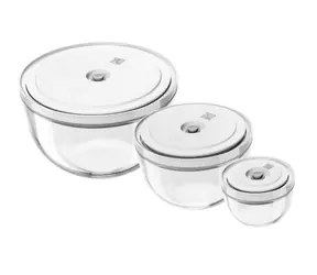 Zwilling Fresh&Save Glasschüsseln mit Deckel / 3er-Set / Glas / 0,35-4 l / bis 180 °C