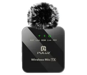 Puluz Drahtloses Ansteckmikrofon USB-C / Ansteckmikrofon / 2,4 GHz / 48 kHz / ENC-Rauschunterdrückung