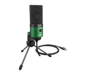 FIFINE K669BG grün / Tischmikrofon / Kondensator / Stativ / USB