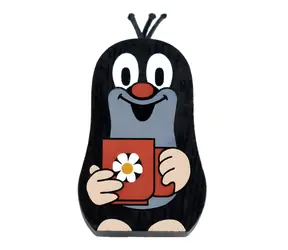 Detoa Maulwurf-Magnet mit Becher / Holz, Magnet / ab 3 Jahren
