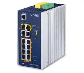 Planet IGS-5225-8P2T2S / Industrie-Switch / L2+ Managed / 8x Gigabit PoE / 2x RJ-45 / 2x SFP