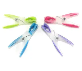 MSV UV-Schutz-Wäscheklammern, 12 Stück / farbig / Kunststoff / 8,3 cm