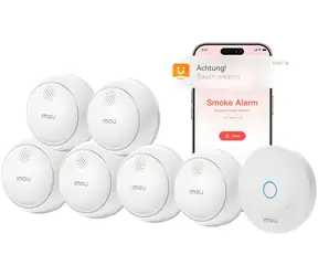 Imou ZSM1 Kit6 weiß / Rauchmelder-Set / Alarm + 6x Rauchmelder