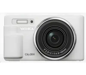 Yashica City 200 weiß / Kompaktkamera / 13 Megapixel / 10-fach Zoom / neigbarer LCD-Bildschirm